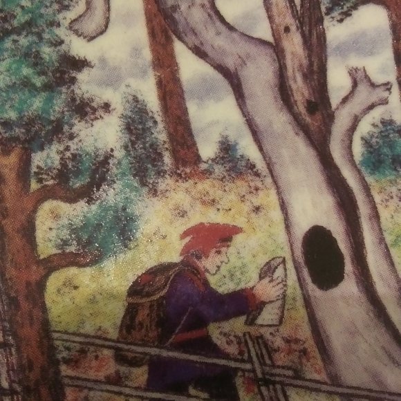 Vintage 1987 Arabia Finland small decorative wall plate Post Hole - Picture 2 of 8